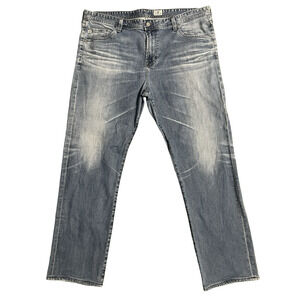 AG Adriano Goldschmied Jeans Mens 40x31 Blue Straight Leg Stretch Made USA